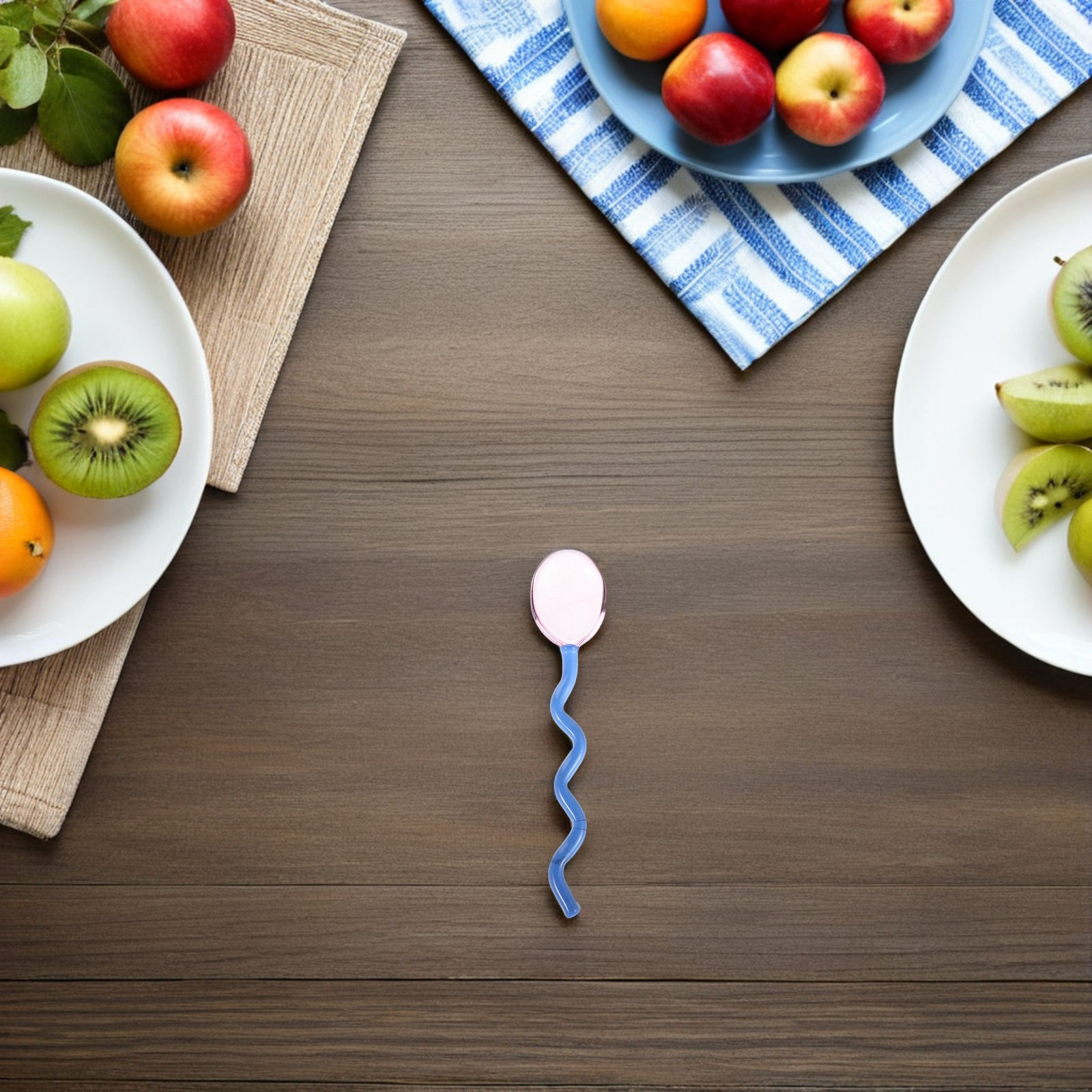 Bar Spoon Twisted - ช้อนแก้วสำหรับผสมกาแฟ ทนความร้อน ด้ามจับสีสันสวยงาม น่ารัก เหมาะสำหรับคนเครื่องดื่ม ชา