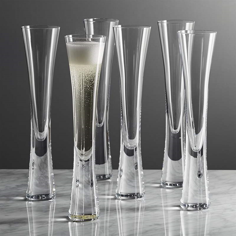 Wine Or Beer - Handleless แว่นตาแชมเปญ Glitter ขลุ่ยล้างถ้วยฟองไวน์ TULIP ค็อกเทลสําหรับปาร์ตี้บาร์ของขวัญงานแต่งงาน