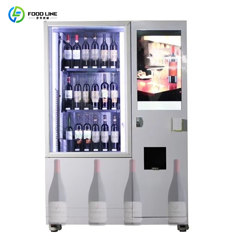 Wine Beer Usa - ตู้จำหน่ายสินค้าอัตโนมัติแบบลิฟต์พร้อมระบบตรวจสอบอายุอัจฉริยะ สำหรับเบียร์ ไวน์แดง ปรับแต่งได้