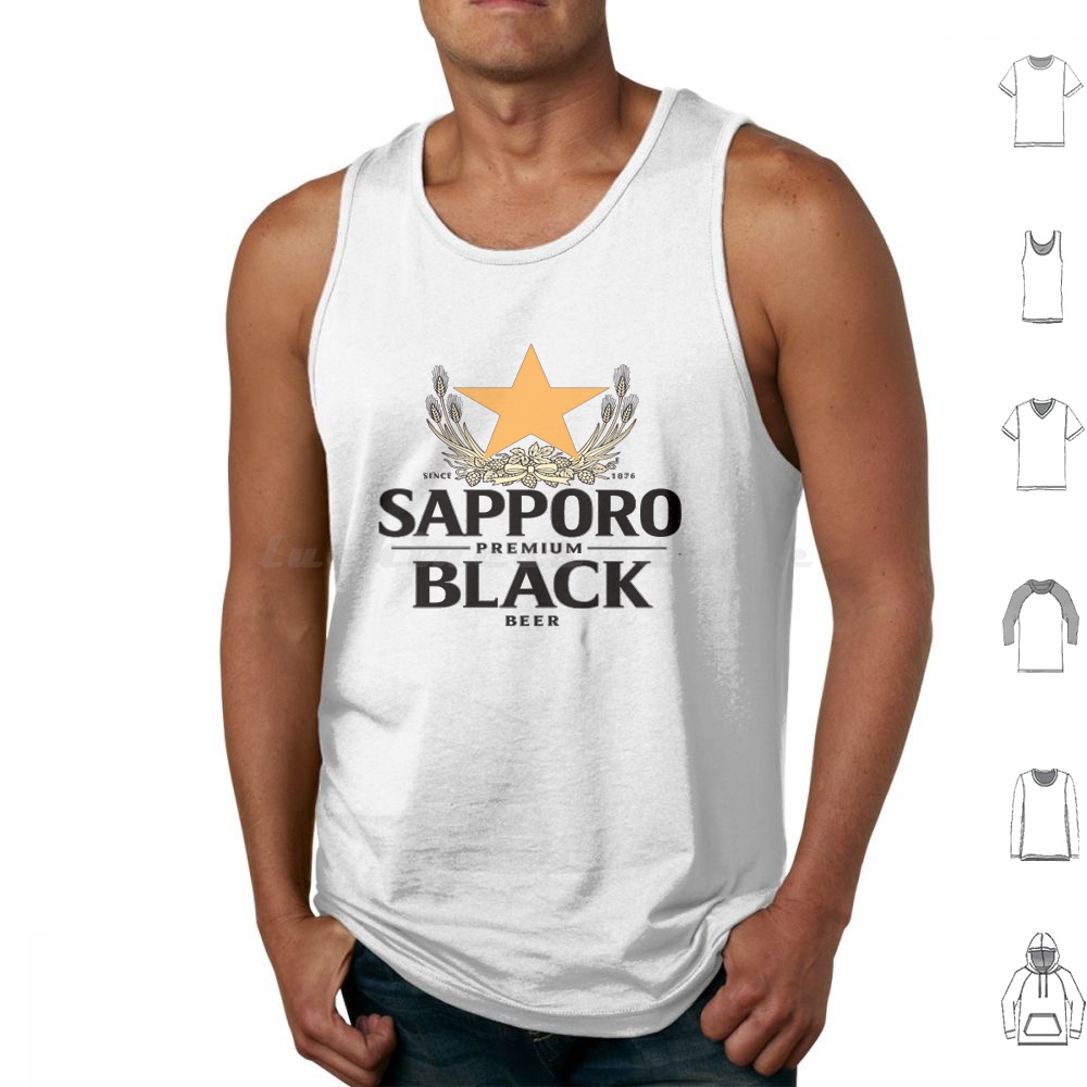 Wine Beer Rum - เสื้อกล้ามซัปโปโร มอลต์ ท็อปส์ เวสต์ แขนกุด เบียร์