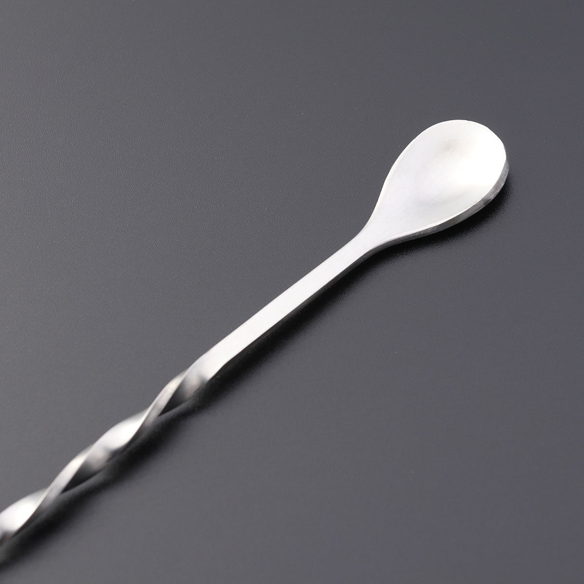 Bar Spoon Twisted - ช้อนบิดสแตนเลส 304 พร้อมส้อมผสมและไม้คนค็อกเทล อุปกรณ์บาร์เทนเดอร์ที่จำเป็น ยาว 26