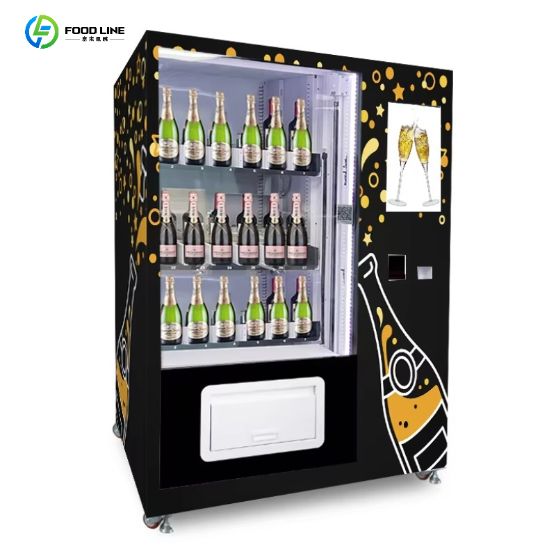 Wine Beer Usa - เครื่องจำหน่ายสินค้าอัตโนมัติแบบหน้าจอสัมผัสสำหรับเบียร์ แชมเปญ ไวน์ รุ่น Micron Smart