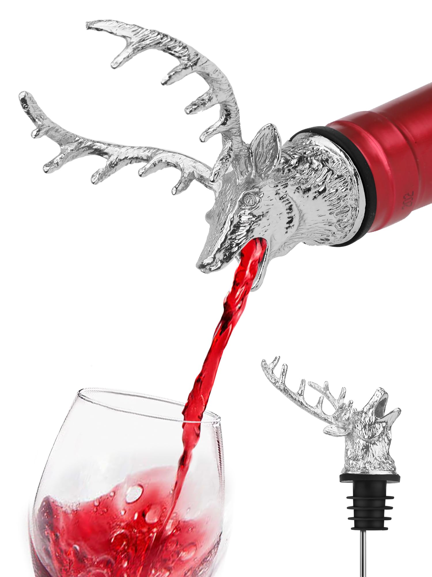Wine Aerator Pour - Wine Aerator Pourer,สแตนเลสLakour Pourerพร้อมขวดRetroสไตล์พรีเมี่ยมไวน์PourerขวดPour Spout Stopper