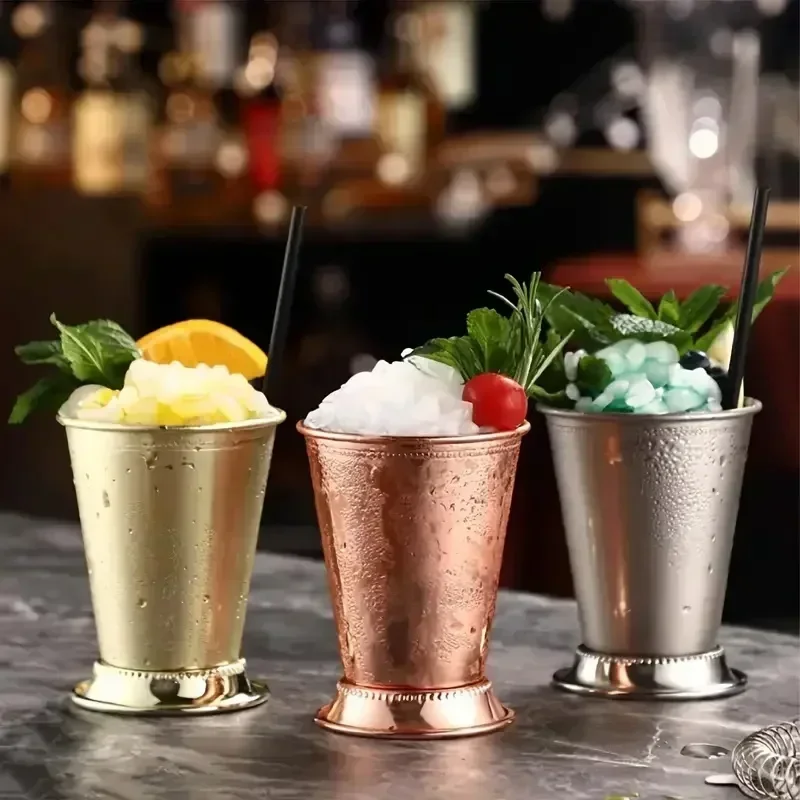 Wine Beer Mixed Drinks - แก้วมิ้นท์จูลเพ็ปสแตนเลส - แก้วเครื่องดื่มค็อกเทลสำหรับมาร์ตินี่ โมฮิโต เครื่องดื่มผสม บาร์