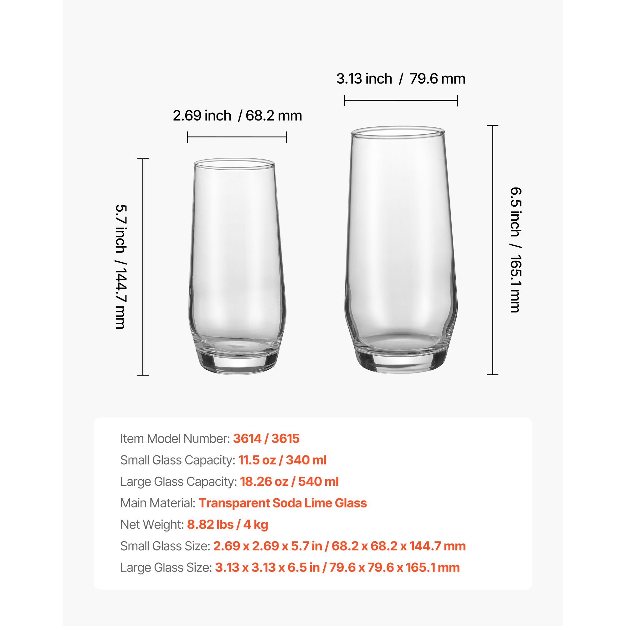 Wine Beer Mixed Drinks - ชุดแก้วน้ำดื่ม, แก้วคริสตัล 16 ชิ้น, ชุดแก้วผสมดีไซน์หรูหรา, ประกอบด้วยแก้วไฮบอล