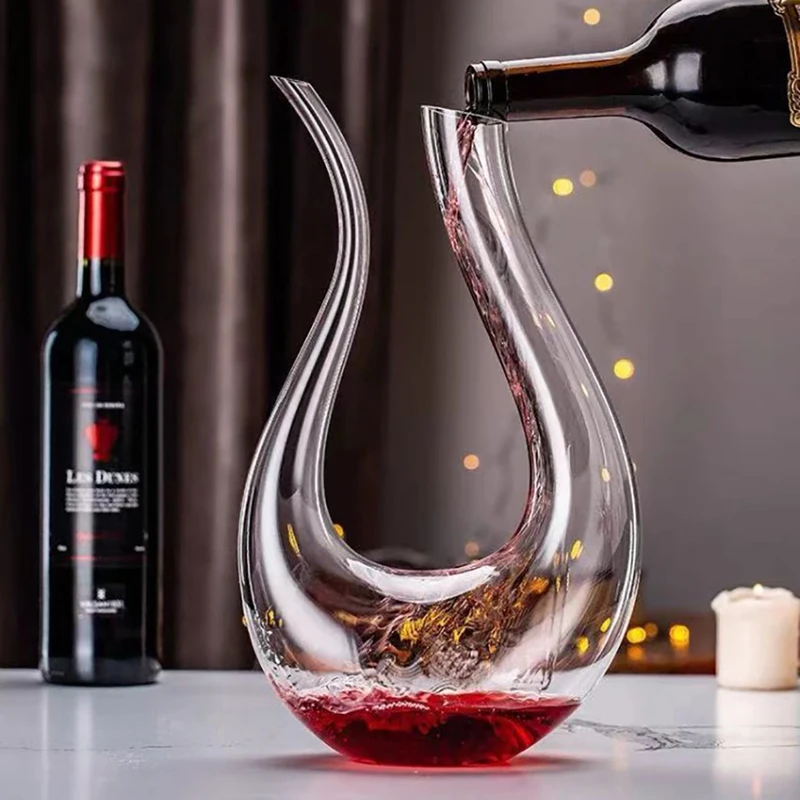 Wine Or Beer - 1500ML Big Decanter Handmade คริสตัลไวน์แดงบรั่นดีแชมเปญแว่นตาขวดเหล้าขวดเหยือก Pourer