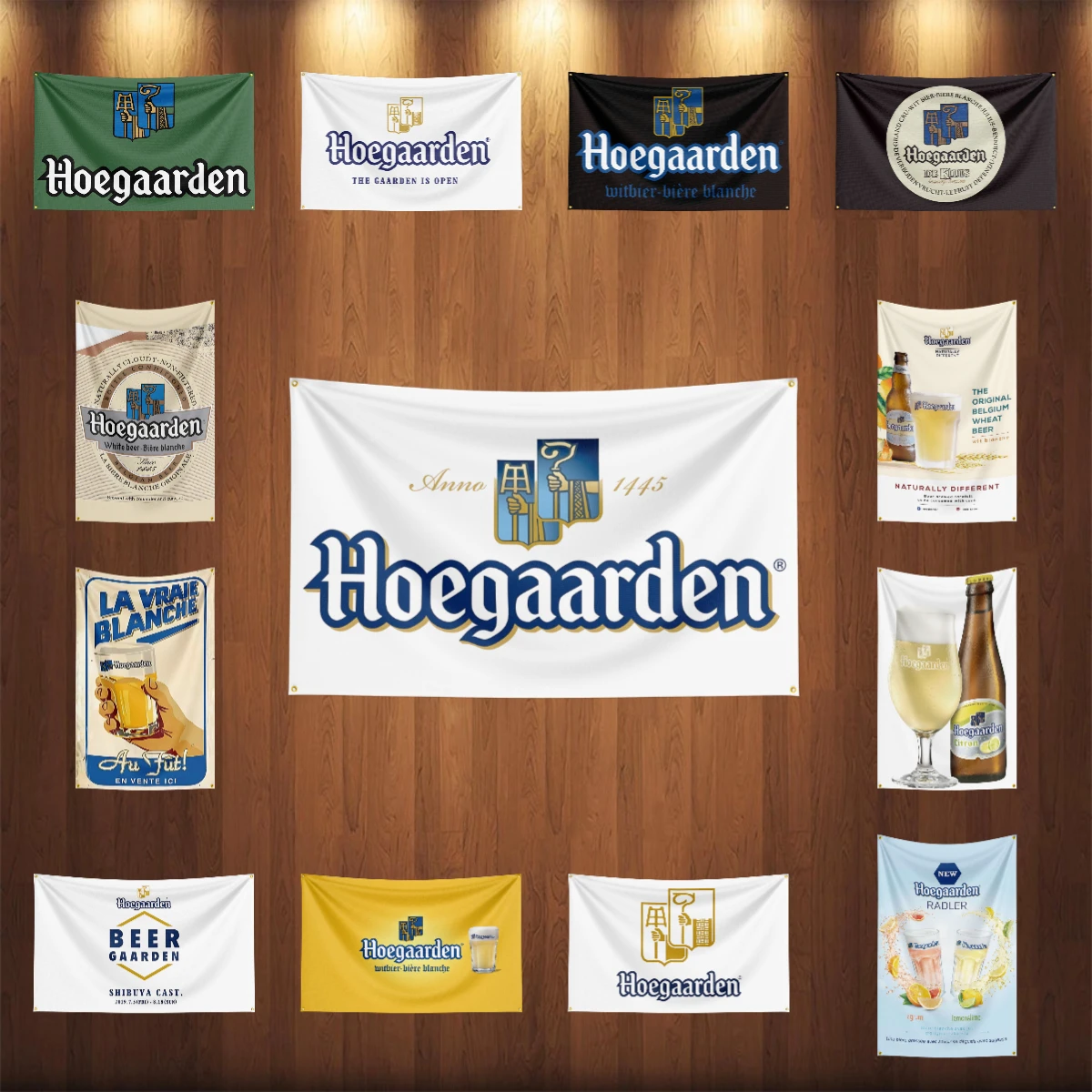 Wine Beer Rum - 3 × 5ft h-Hoegaardens เบียร์ธงโพลีเอสเตอร์พิมพ์แอลกอฮอล์ไวน์แบนเนอร์สําหรับตกแต่งเครื่องดื่ม rum