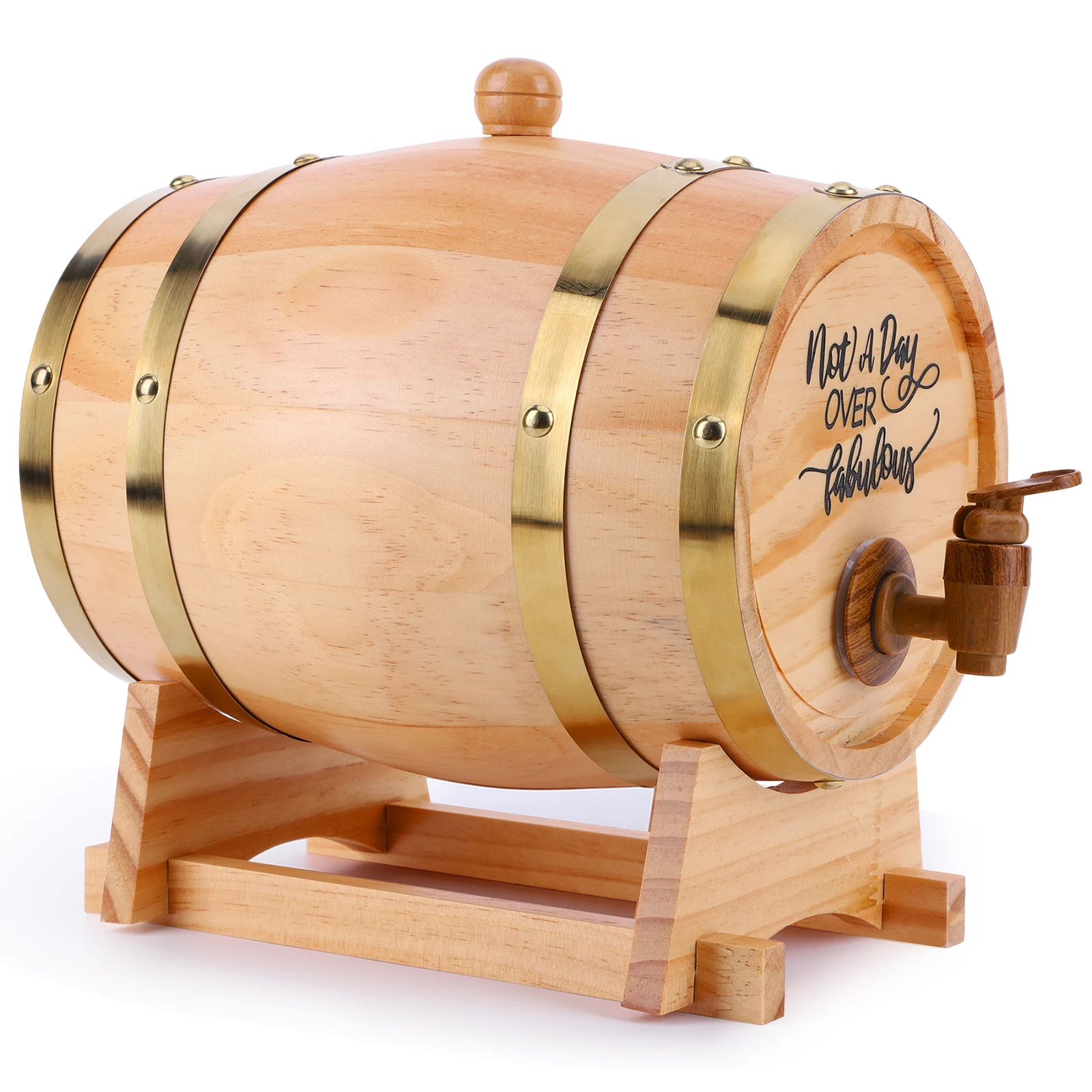 ถังไม้สำหรับวิสกี้ขนาด 3 ลิตร  - Wine Beer Rum บทวิจารณ์และราคา