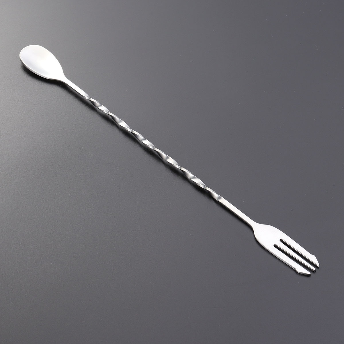 ช้อนบิดผสม 304 สแตนเลส ไม้คนค็ - Bar Spoon Twisted บทวิจารณ์และราคา
