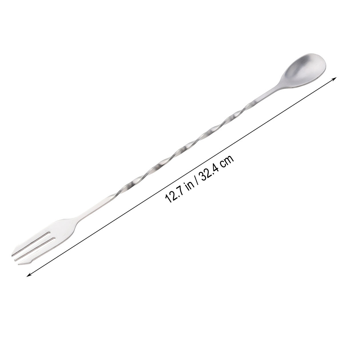 ช้อนบิดผสม 304 สแตนเลส ไม้คนค็ - Bar Spoon Twisted บทวิจารณ์และราคา