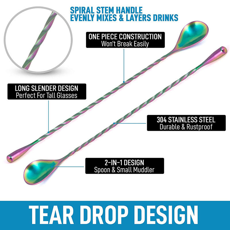 ช้อนคนค็อกเทลทรงหยดน้ำ ขนาด 30 - Bar Spoon Twisted บทวิจารณ์และราคา