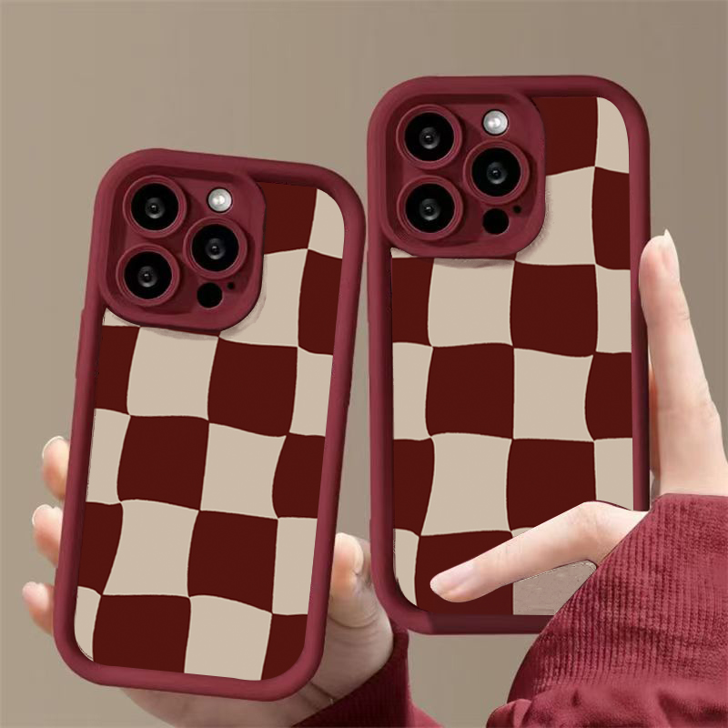 เคสโทรศัพท์ลายตารางสีแดงไวน์สำ - Wine & Beer Packages บทวิจารณ์และราคา
