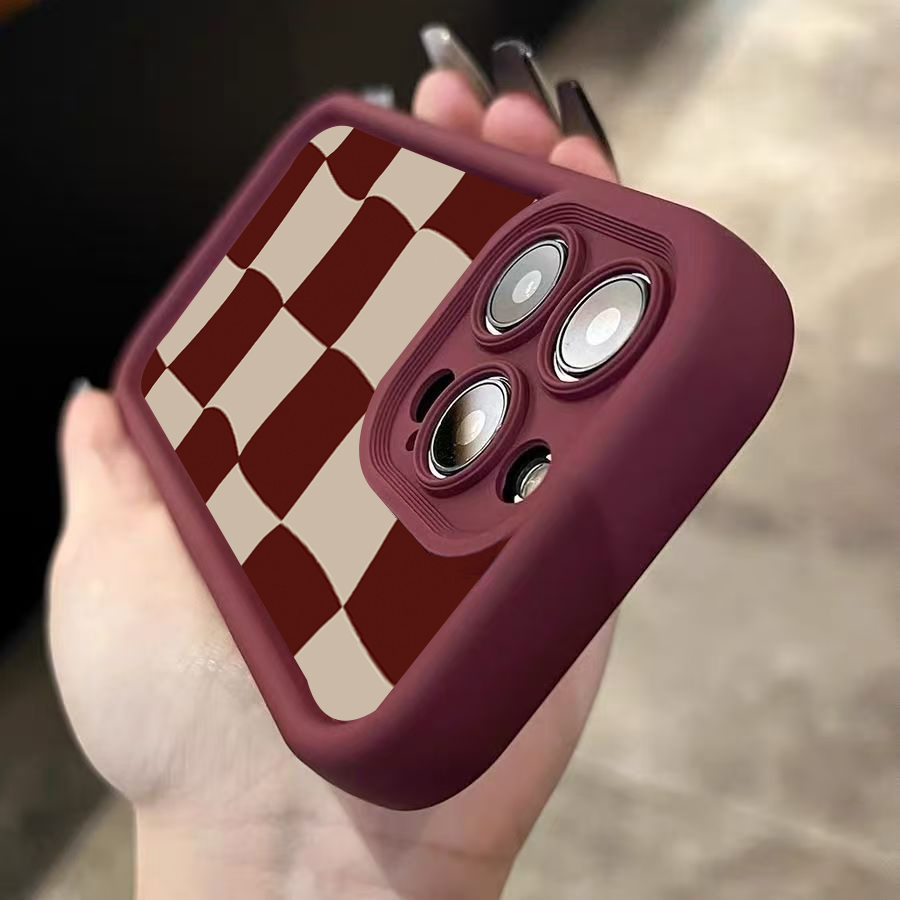 เคสโทรศัพท์ลายตารางสีแดงไวน์สำ - Wine & Beer Packages บทวิจารณ์และราคา