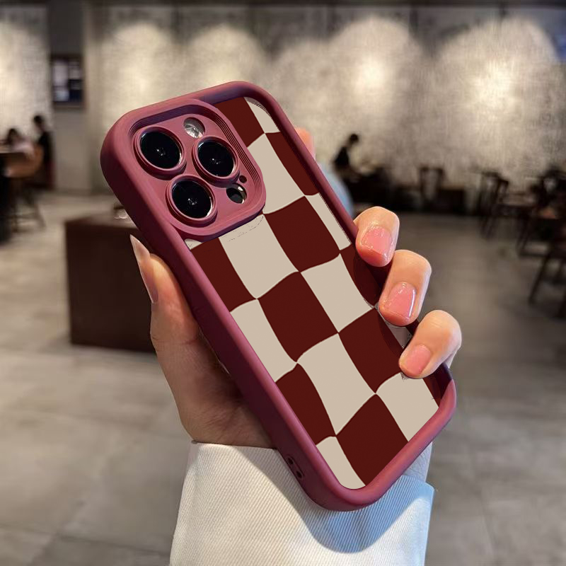 เคสโทรศัพท์ลายตารางสีแดงไวน์สำ - Wine & Beer Packages บทวิจารณ์และราคา