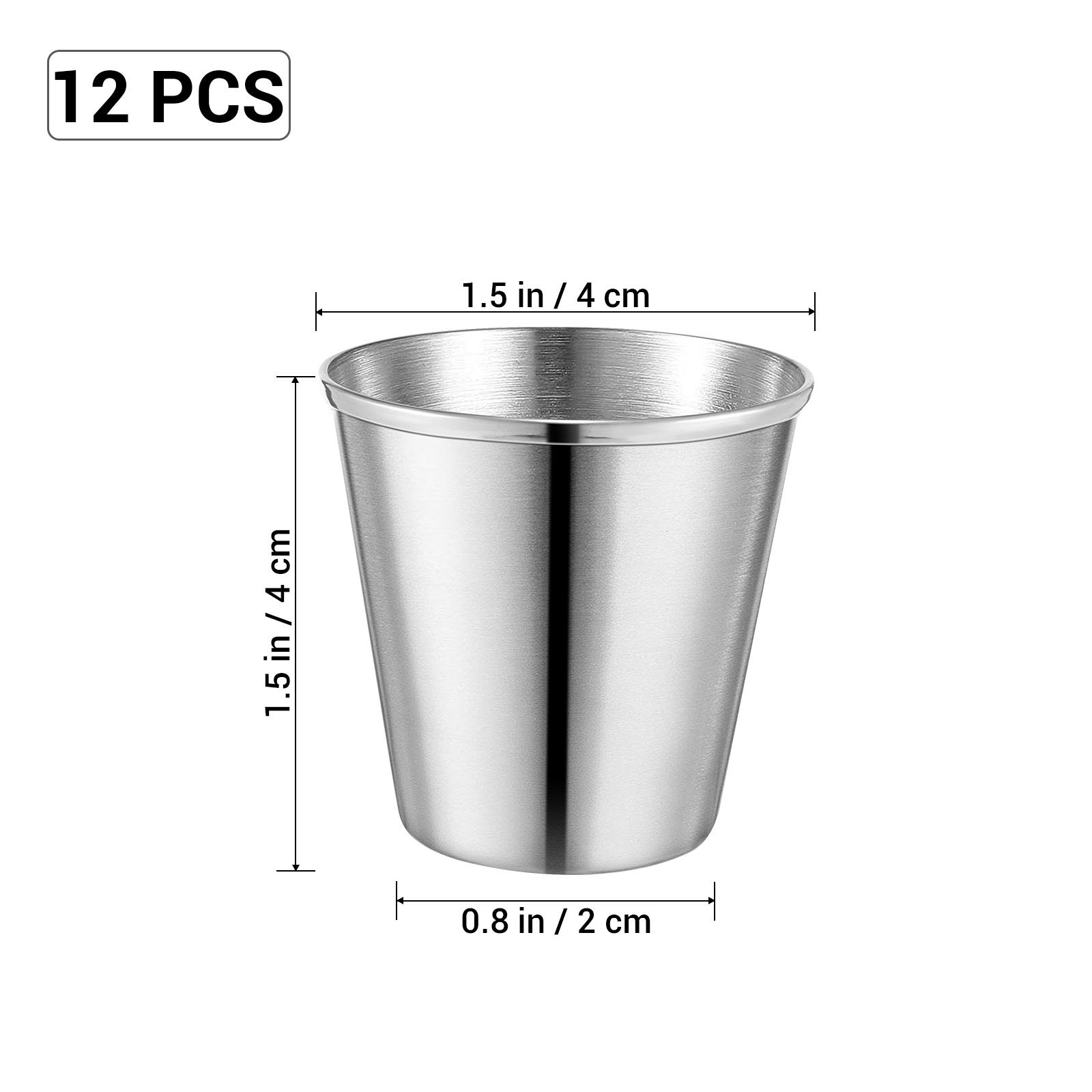 แก้วช็อตสแตนเลส 12 ชิ้น แข็งแร - Wine Beer Rum บทวิจารณ์และราคา