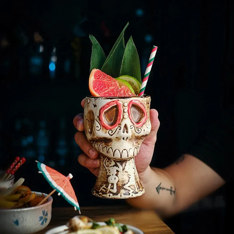 แก้วค็อกเทลรูปหัวกะโหลกสำหรับป - Wine Beer Mixed Drinks บทวิจารณ์และราคา