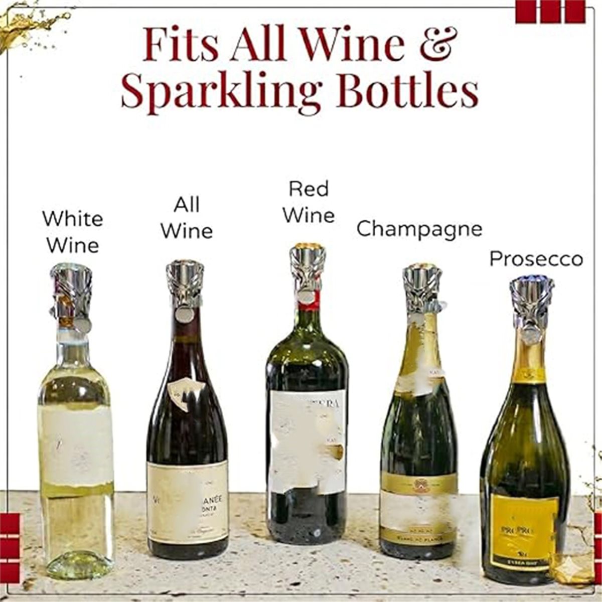 (A02R] จุกปิดขวดไวน์และแชมเปญ  - Wine & Beer Packages บทวิจารณ์และราคา