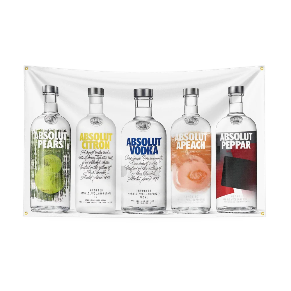 3 × 5ft A-Absolut วอดก้าธงโพลี - Wine Beer Rum บทวิจารณ์และราคา