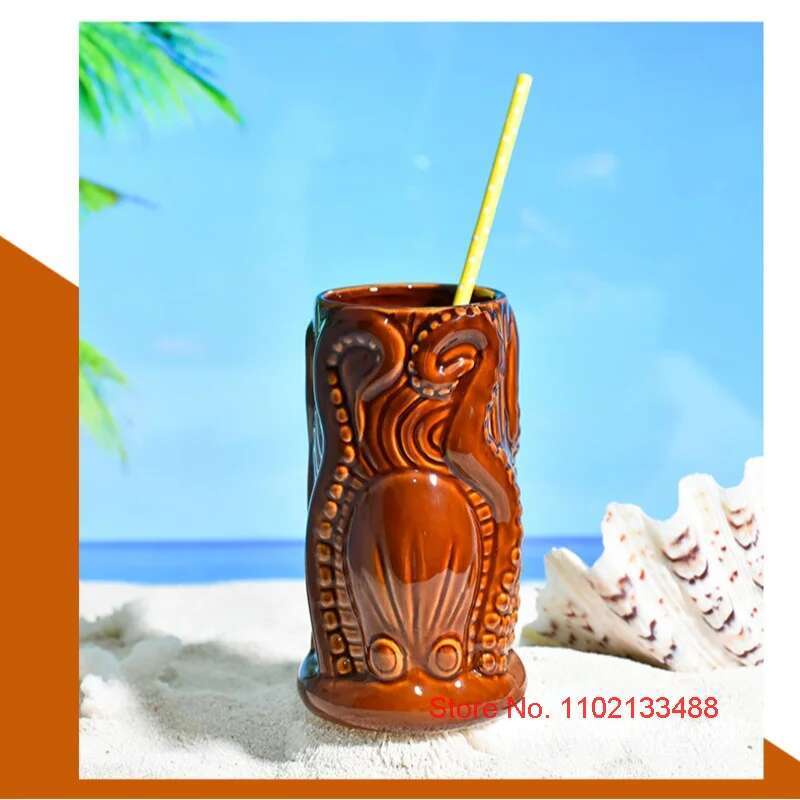 แก้วค็อกเทล TIKI บาร์ ฮาวาย ทร - Wine Beer Mixed Drinks บทวิจารณ์และราคา